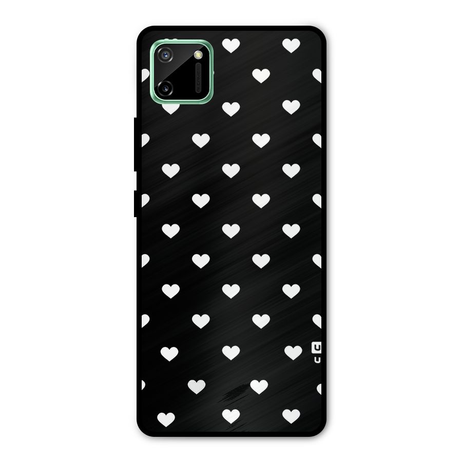 Seamless Hearts Pattern Metal Back Case for Realme C11