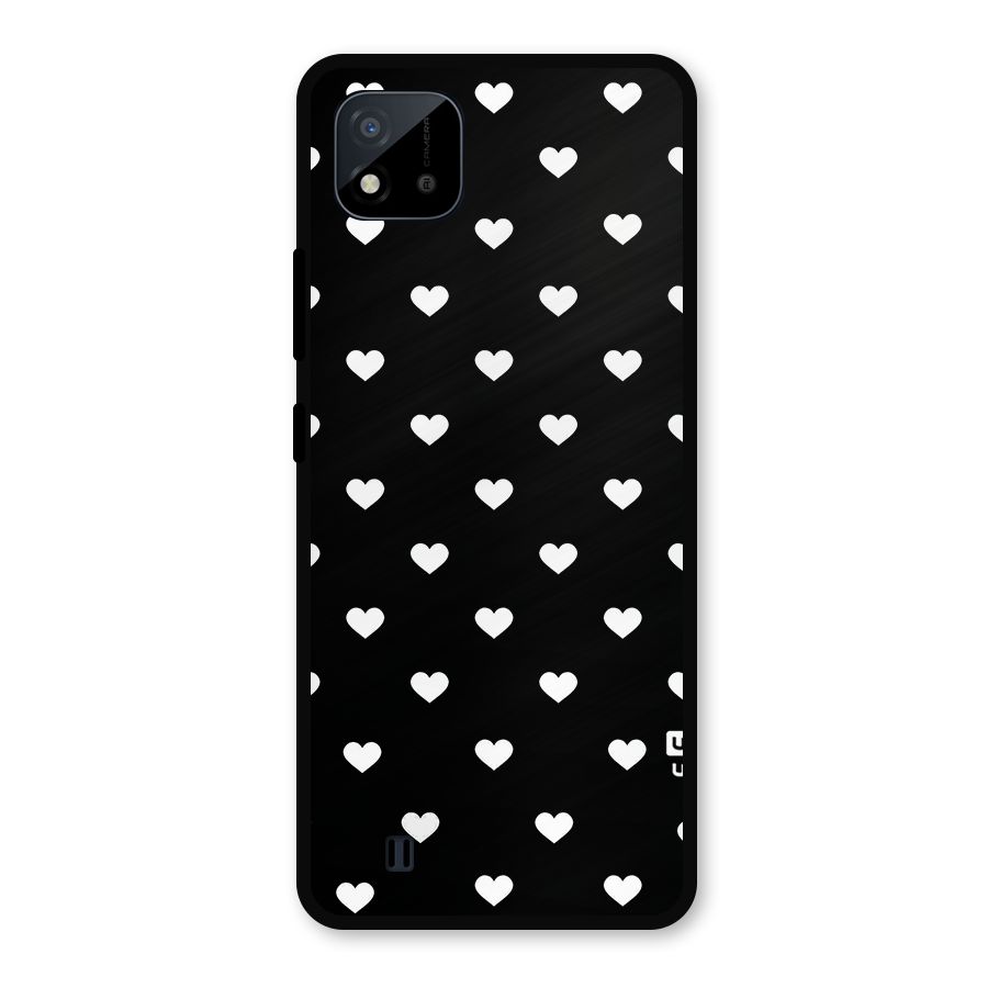 Seamless Hearts Pattern Metal Back Case for Realme C11 2021