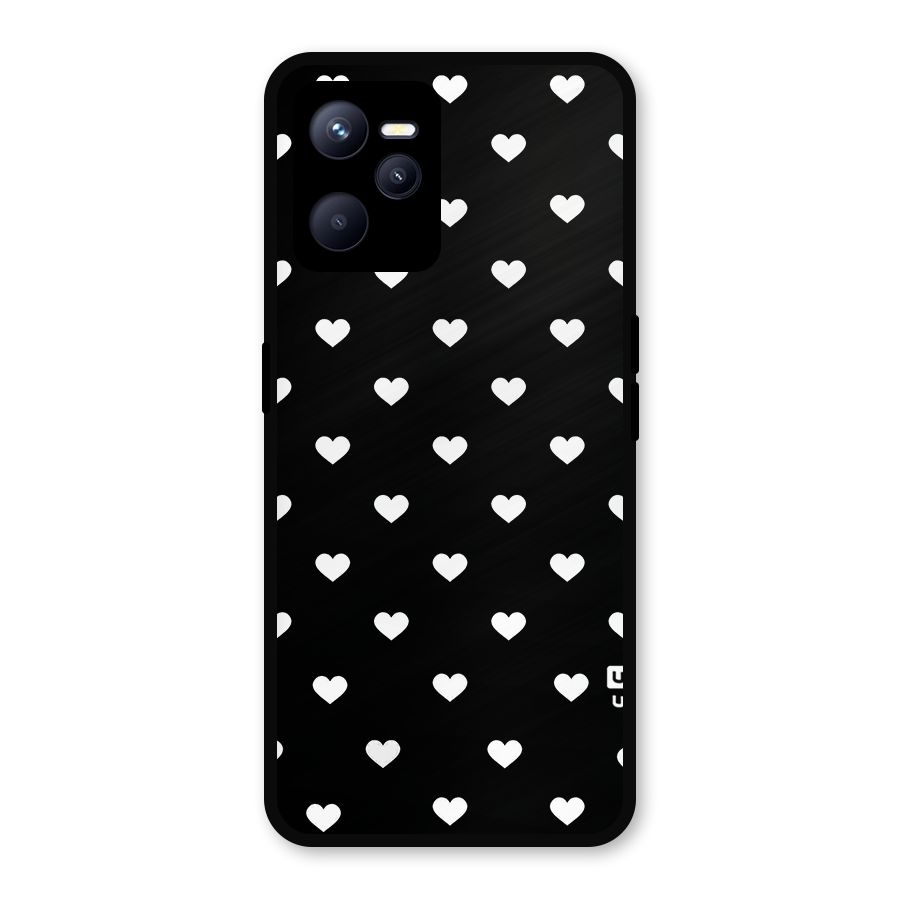 Seamless Hearts Pattern Metal Back Case for Realme C35