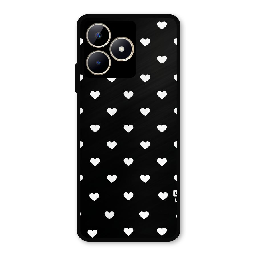 Seamless Hearts Pattern Metal Back Case for Realme C53