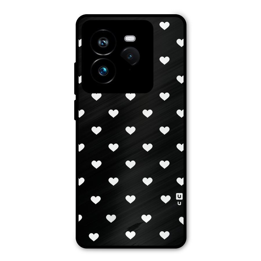 Seamless Hearts Pattern Metal Back Case for Realme GT 7 Pro