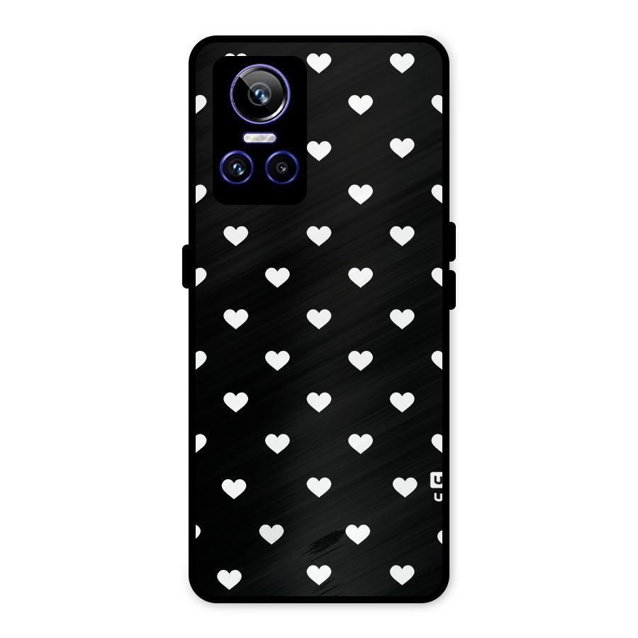 Seamless Hearts Pattern Metal Back Case for Realme GT Neo 3