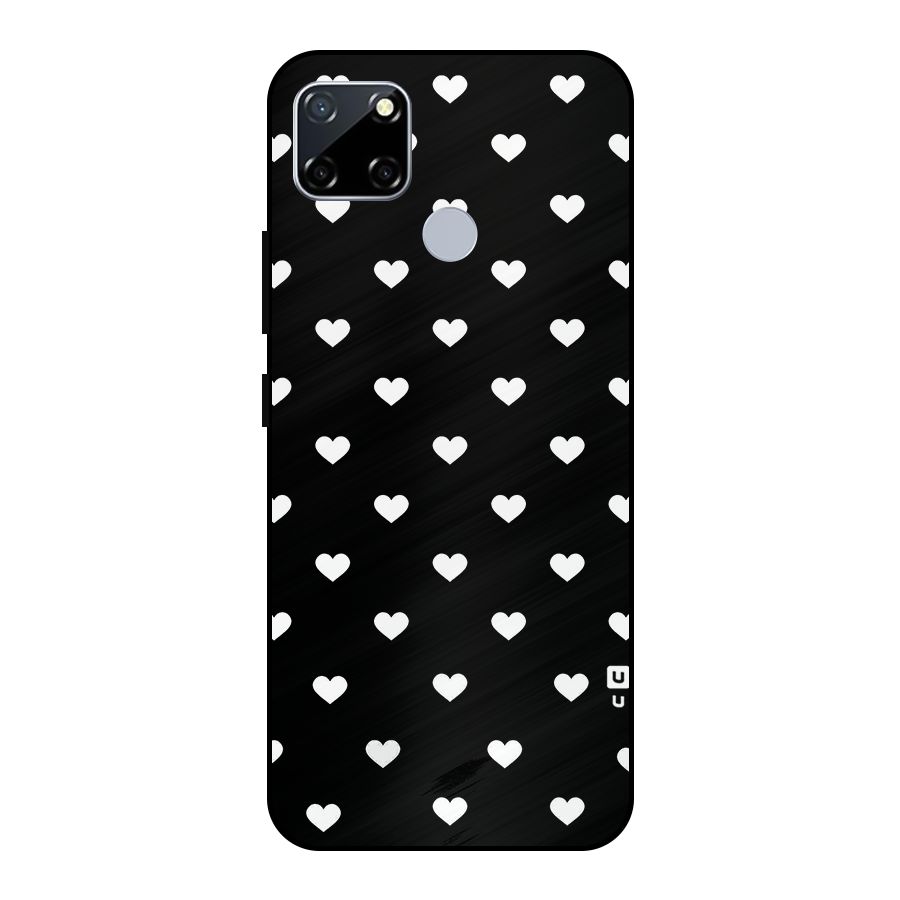 Seamless Hearts Pattern Metal Back Case for Realme Narzo 20