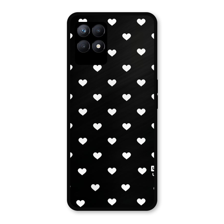 Seamless Hearts Pattern Metal Back Case for Realme Narzo 50