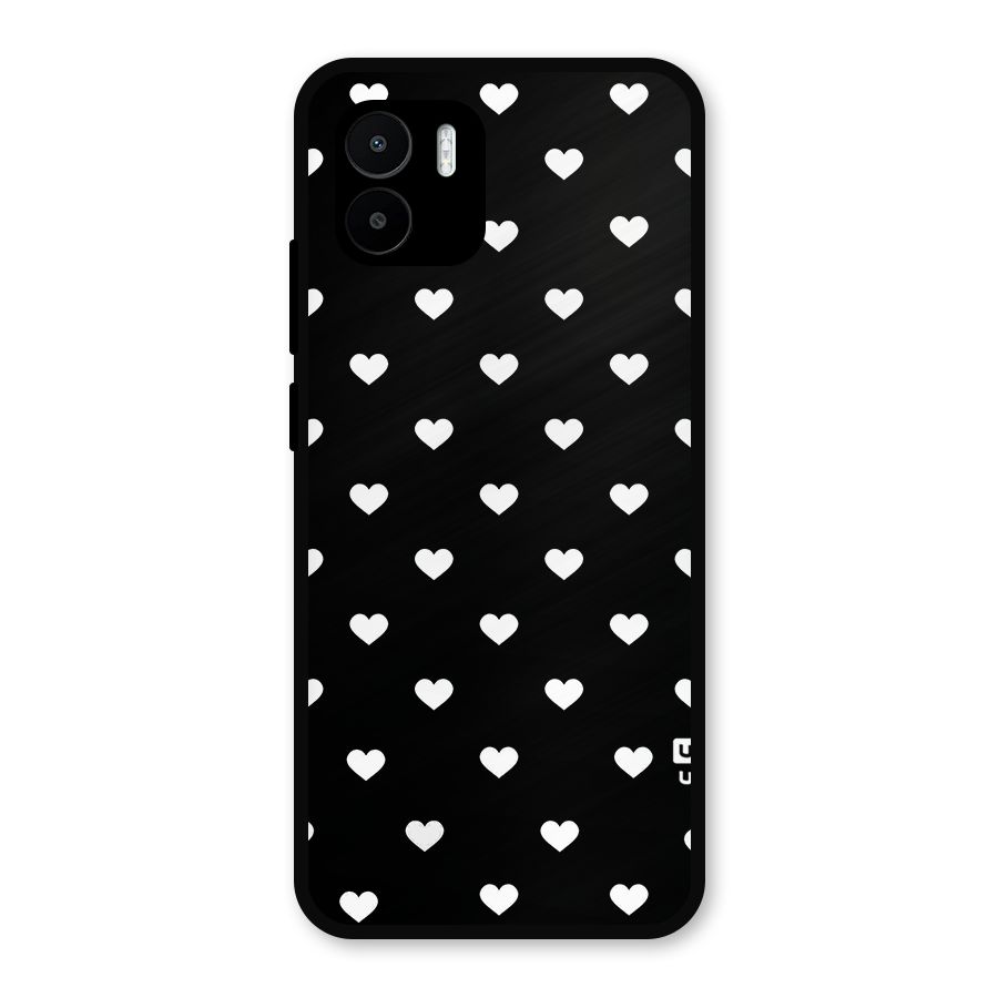 Seamless Hearts Pattern Metal Back Case for Redmi A2