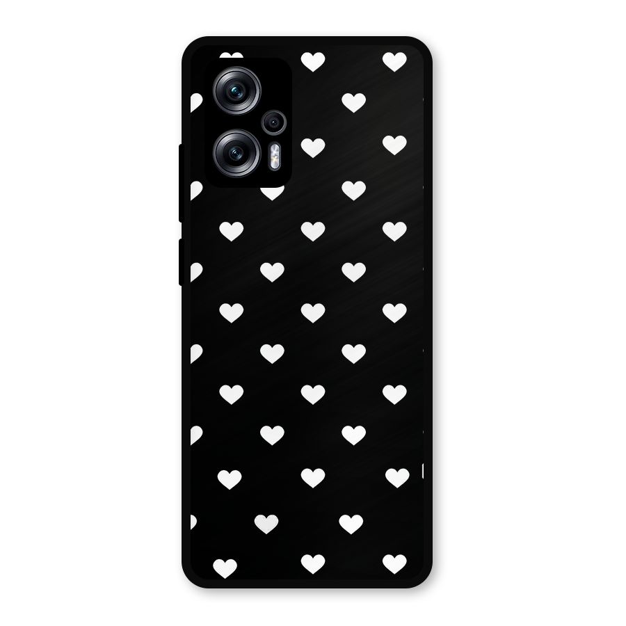 Seamless Hearts Pattern Metal Back Case for Redmi K50i
