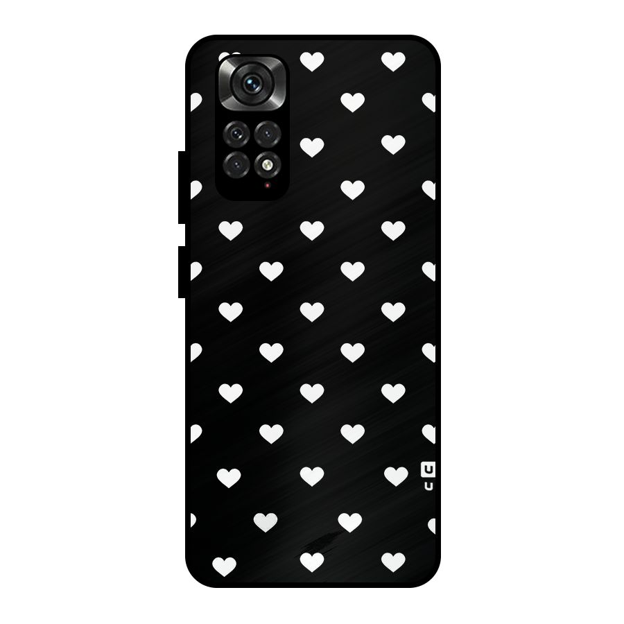 Seamless Hearts Pattern Metal Back Case for Redmi Note 11 Pro