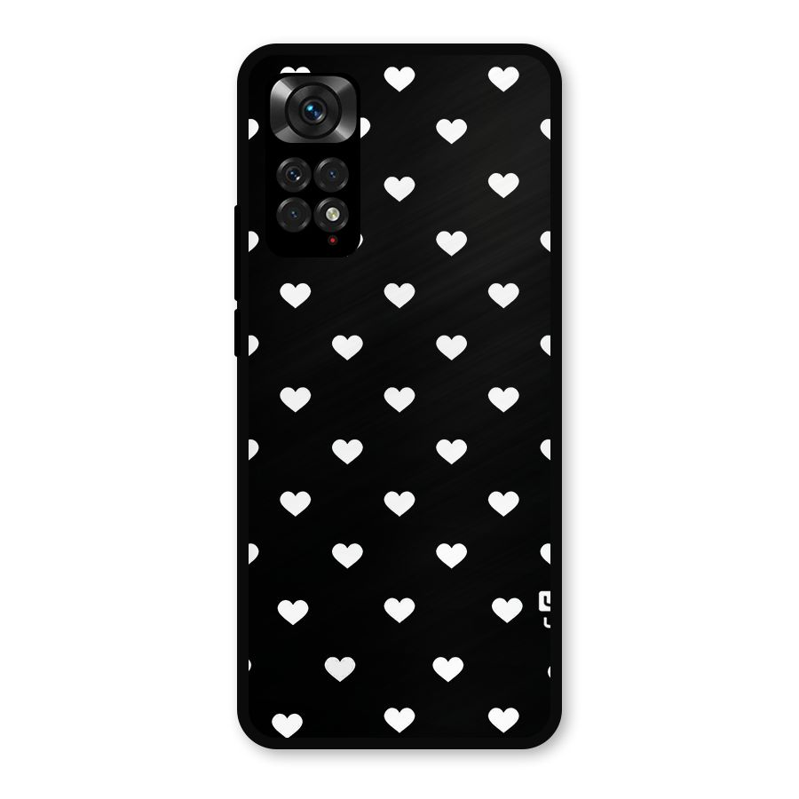 Seamless Hearts Pattern Metal Back Case for Redmi Note 11s