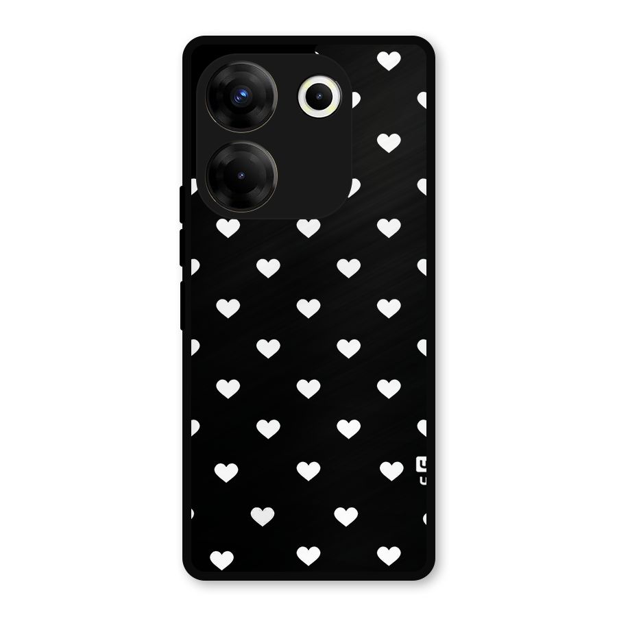 Seamless Hearts Pattern Metal Back Case for Tecno Camon 20