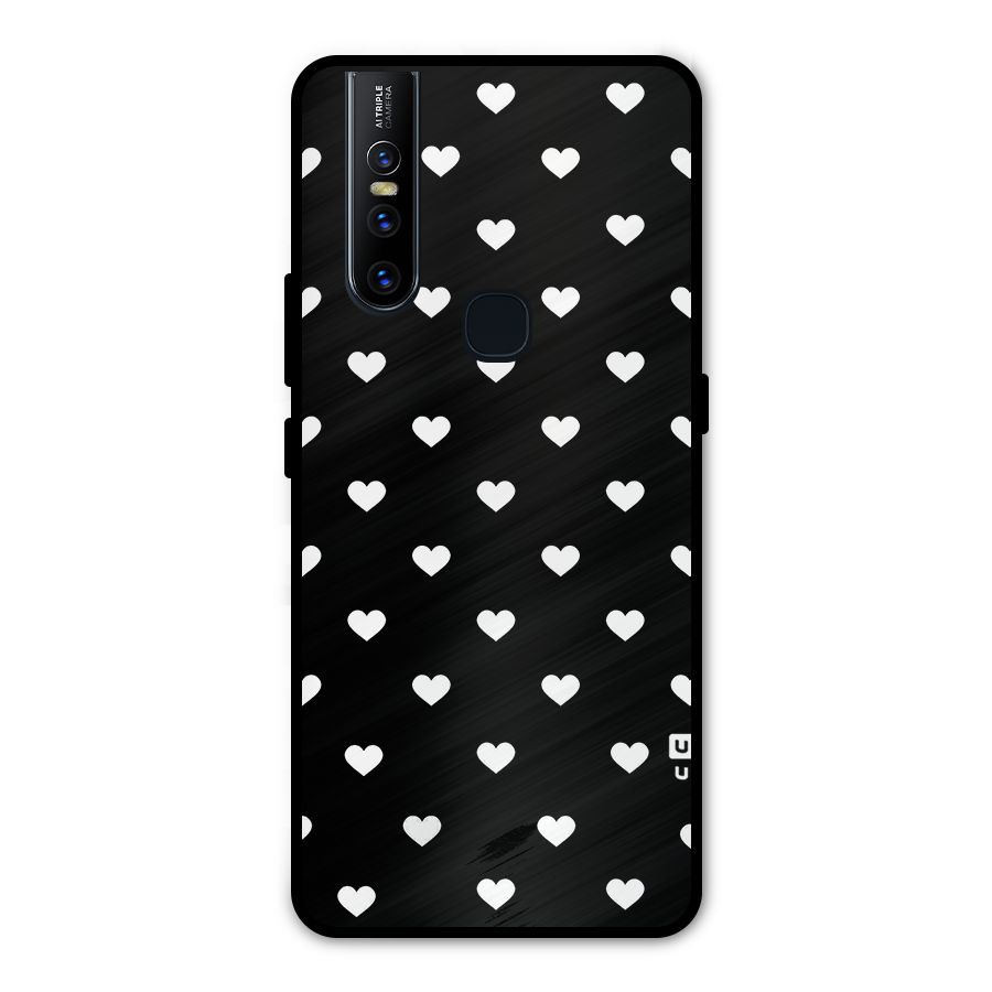 Seamless Hearts Pattern Metal Back Case for Vivo V15
