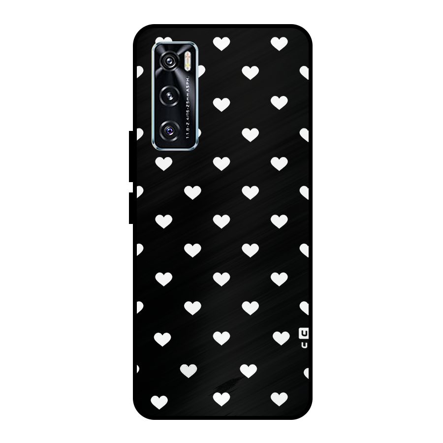 Seamless Hearts Pattern Metal Back Case for Vivo V20 SE