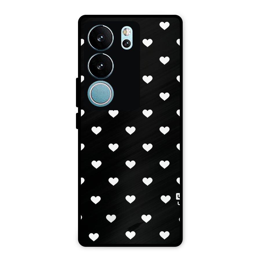 Seamless Hearts Pattern Metal Back Case for Vivo V29
