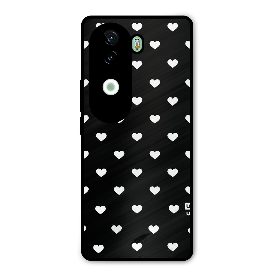 Seamless Hearts Pattern Metal Back Case for Vivo V40e