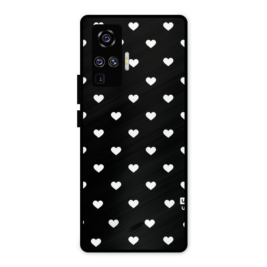 Seamless Hearts Pattern Metal Back Case for Vivo X50 Pro