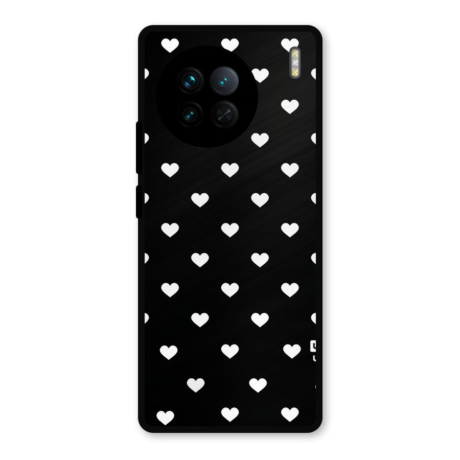 Seamless Hearts Pattern Metal Back Case for Vivo X90