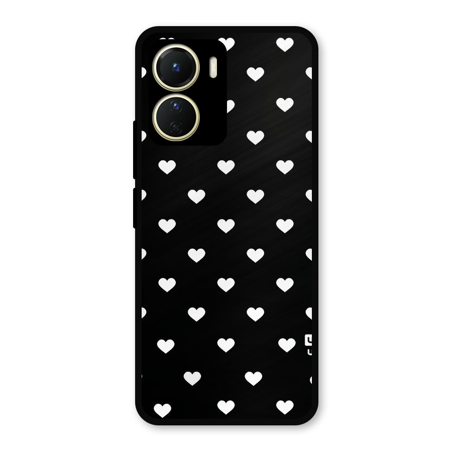 Seamless Hearts Pattern Metal Back Case for Vivo Y16