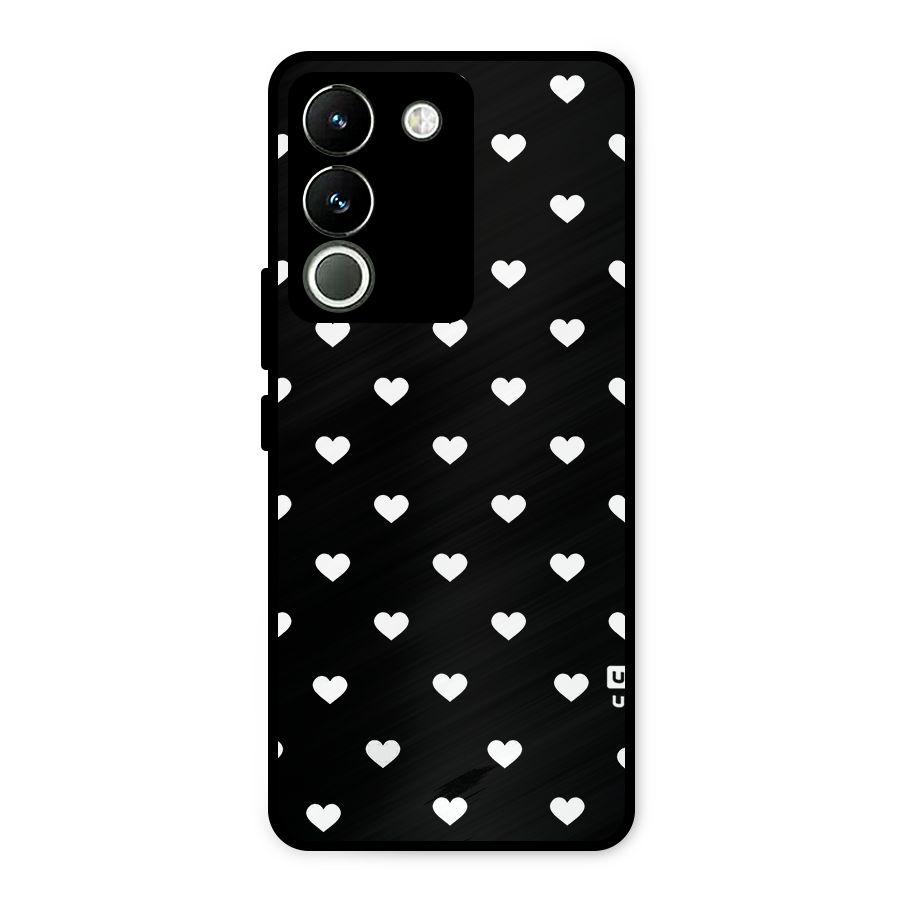 Seamless Hearts Pattern Metal Back Case for Vivo Y200