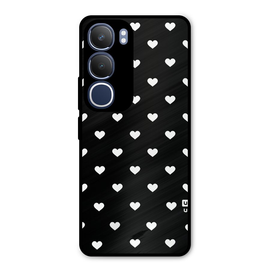 Seamless Hearts Pattern Metal Back Case for Vivo Y29