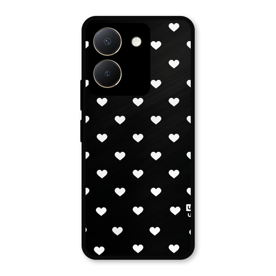 Seamless Hearts Pattern Metal Back Case for Vivo Y36
