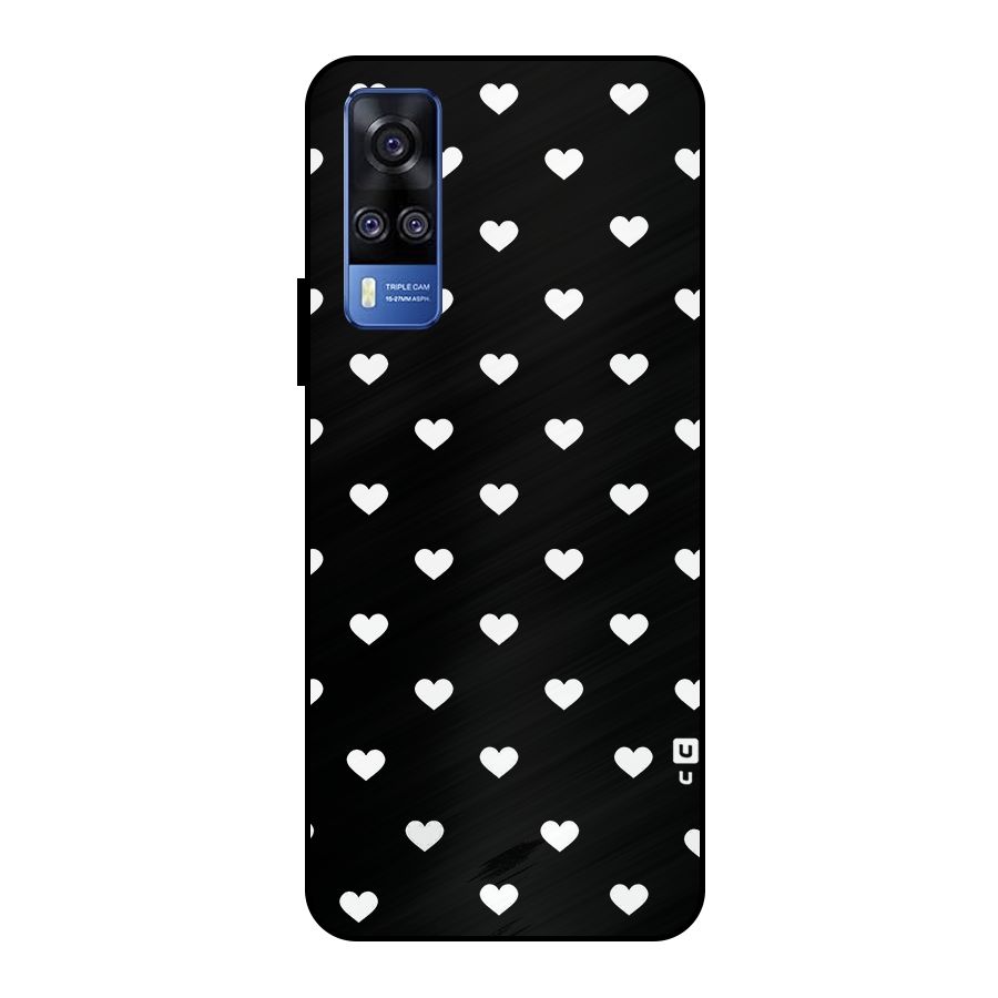 Seamless Hearts Pattern Metal Back Case for Vivo Y51