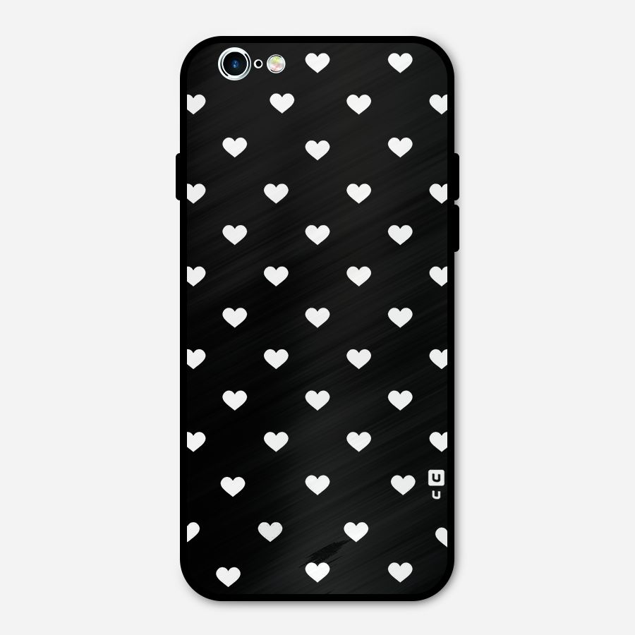 Seamless Hearts Pattern Metal Back Case for iPhone 6 6s
