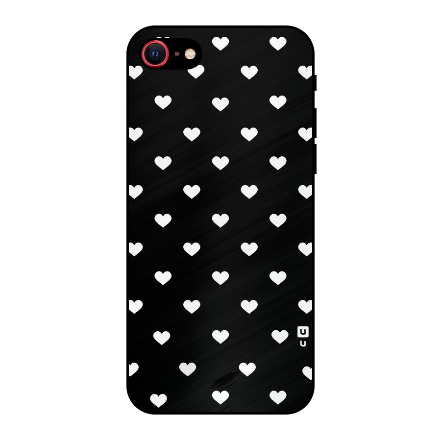 Seamless Hearts Pattern Metal Back Case for iPhone 7