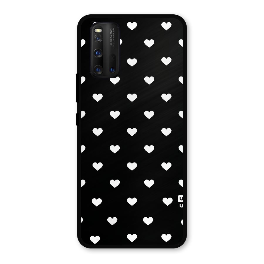 Seamless Hearts Pattern Metal Back Case for iQOO 3