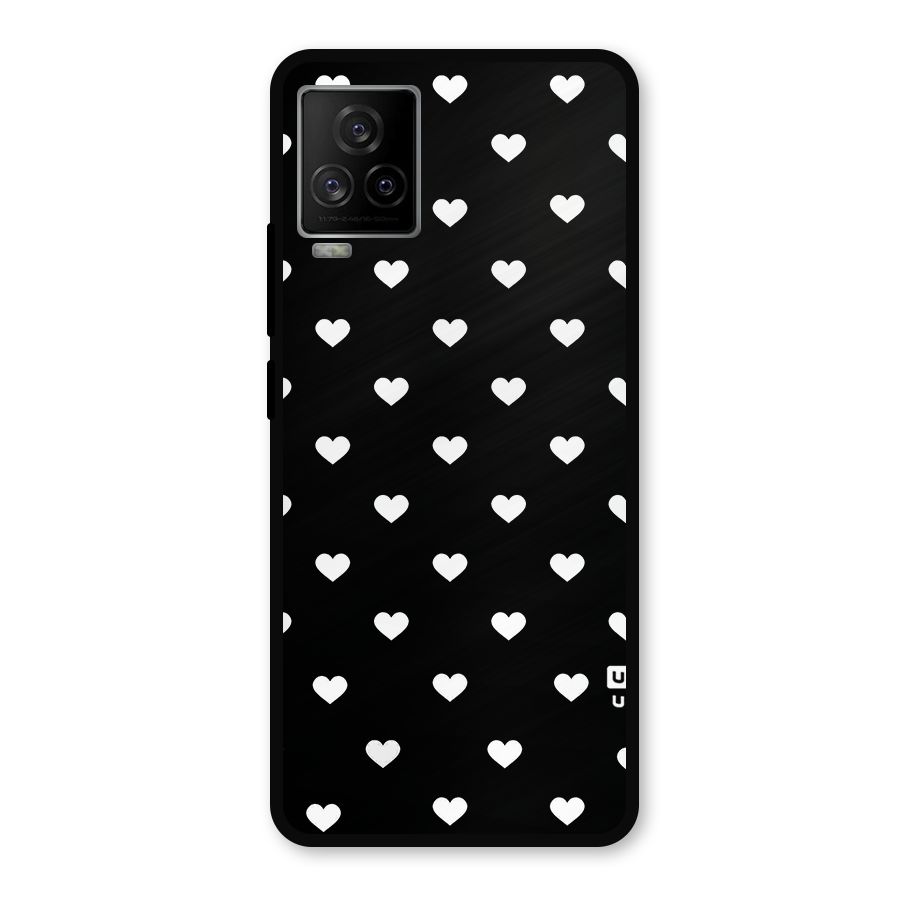 Seamless Hearts Pattern Metal Back Case for iQOO 7 Legend 5G