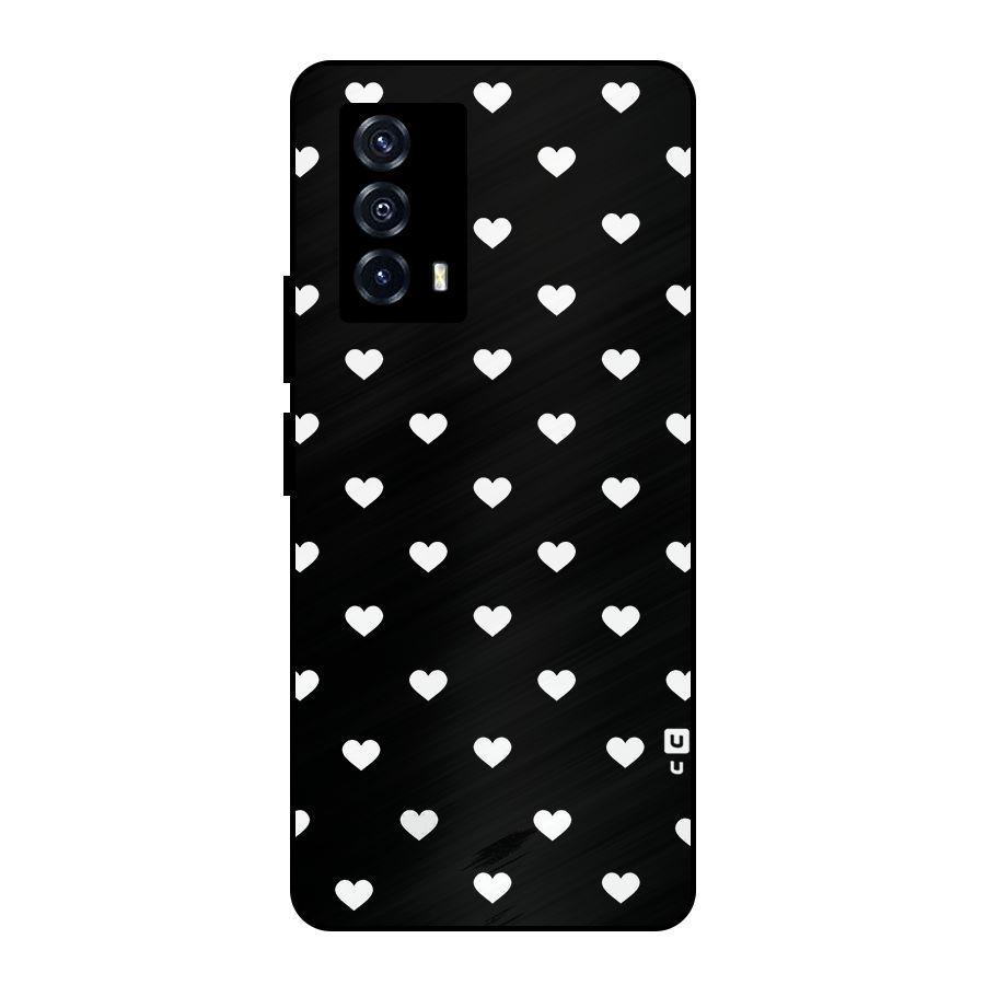 Seamless Hearts Pattern Metal Back Case for iQOO Z5
