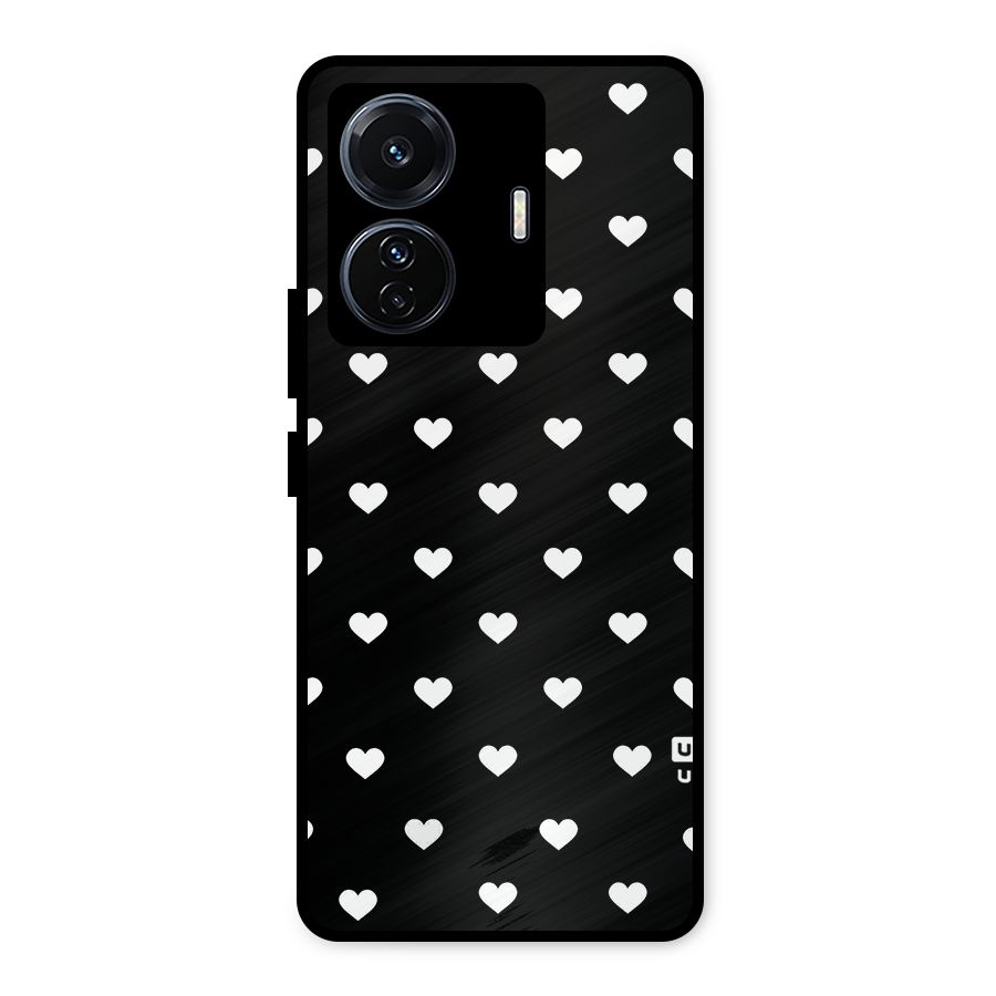 Seamless Hearts Pattern Metal Back Case for iQOO Z6