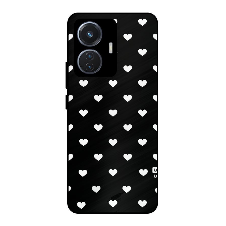 Seamless Hearts Pattern Metal Back Case for iQOO Z6 44W