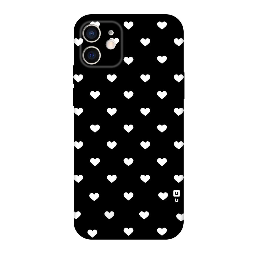 Seamless Hearts Pattern Original Polycarbonate Back Case for iPhone 12