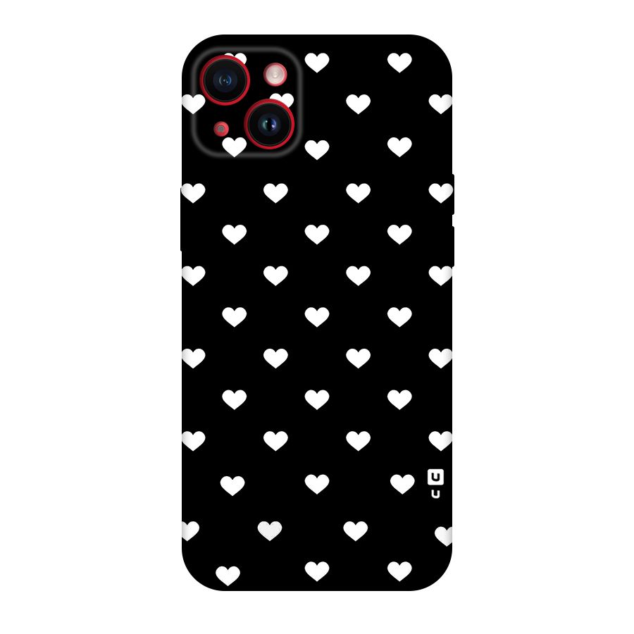 Seamless Hearts Pattern Original Polycarbonate Back Case for iPhone 14 Plus