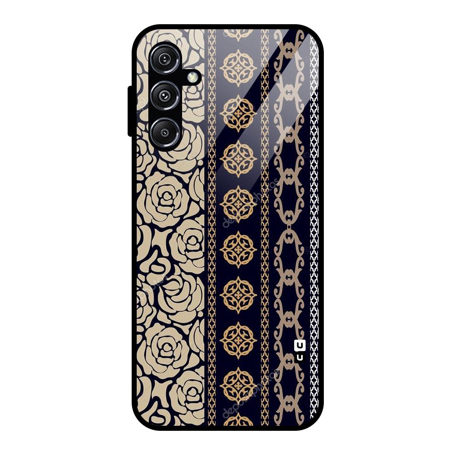 Seamless Pattern Glass Back Case for Galaxy M34 5G
