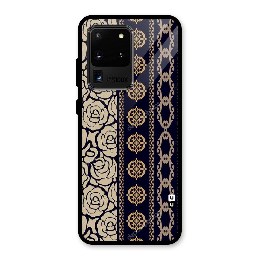 Seamless Pattern Glass Back Case for Galaxy S20 Ultra