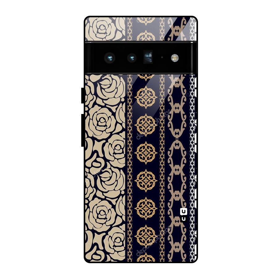 Seamless Pattern Glass Back Case for Google Pixel 6 Pro