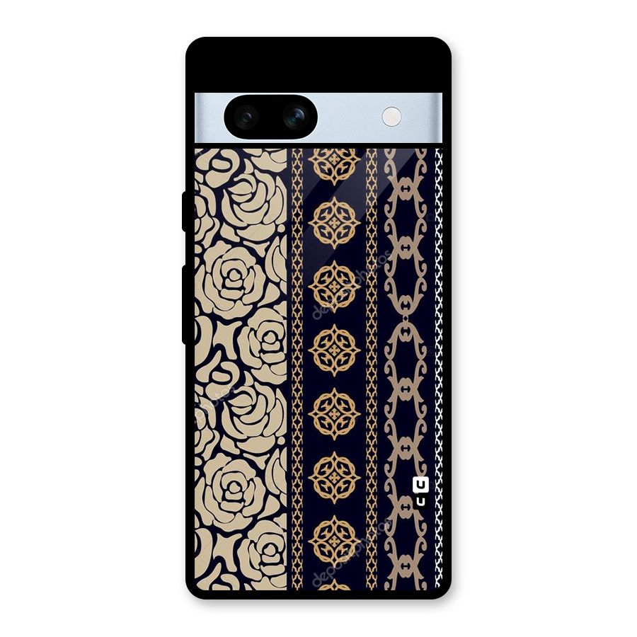 Seamless Pattern Glass Back Case for Google Pixel 7a