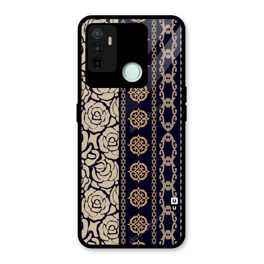 Seamless Pattern Glass Back Case for Oppo A53
