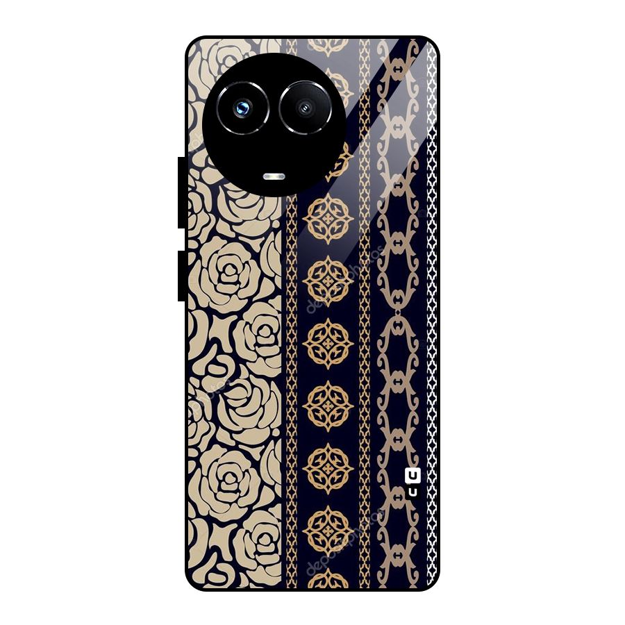 Seamless Pattern Glass Back Case for Realme 11X