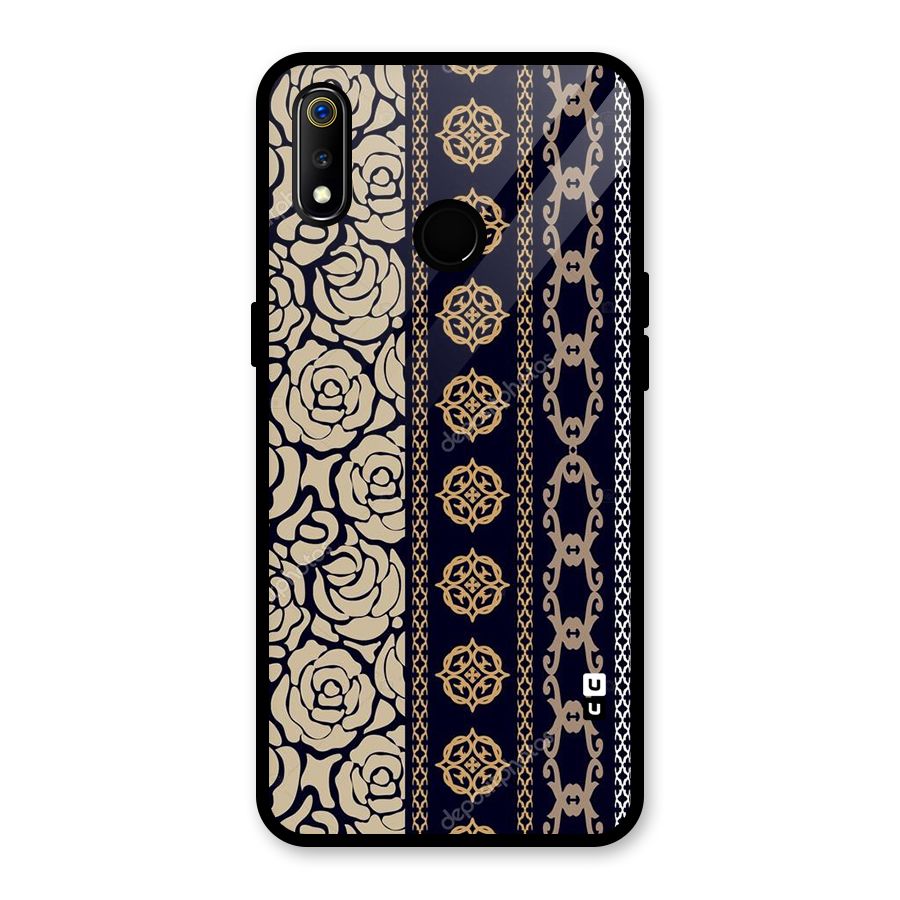 Seamless Pattern Glass Back Case for Realme 3