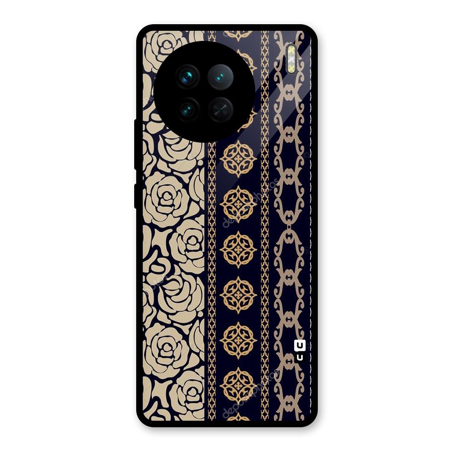 Seamless Pattern Glass Back Case for Vivo X90