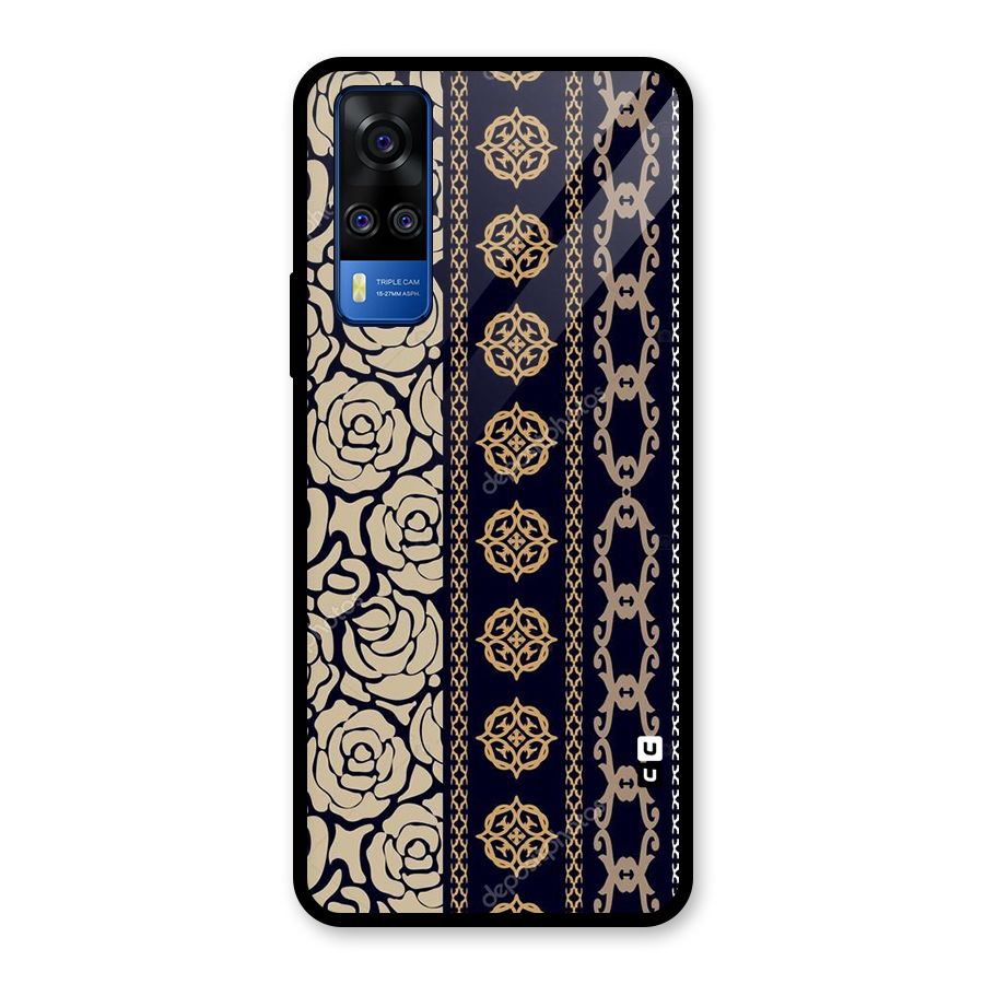 Seamless Pattern Glass Back Case for Vivo Y31