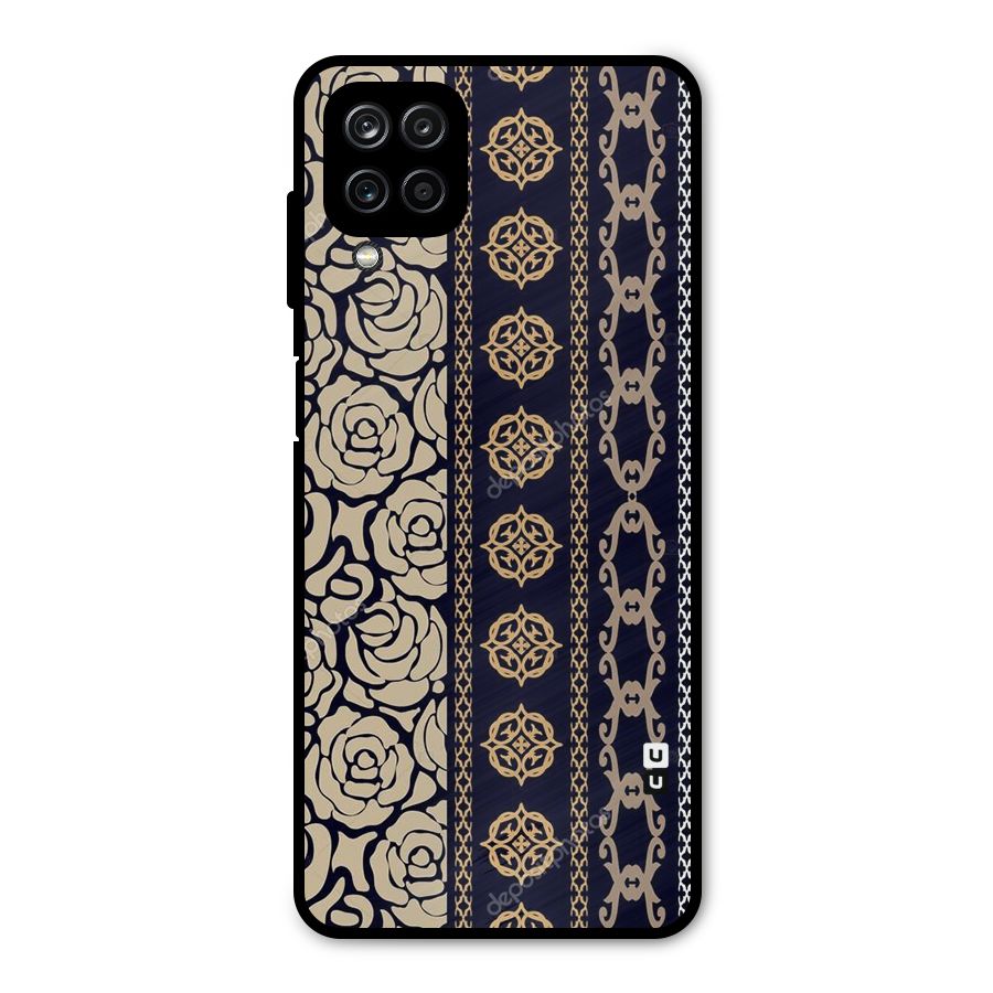Seamless Pattern Metal Back Case for Galaxy A12