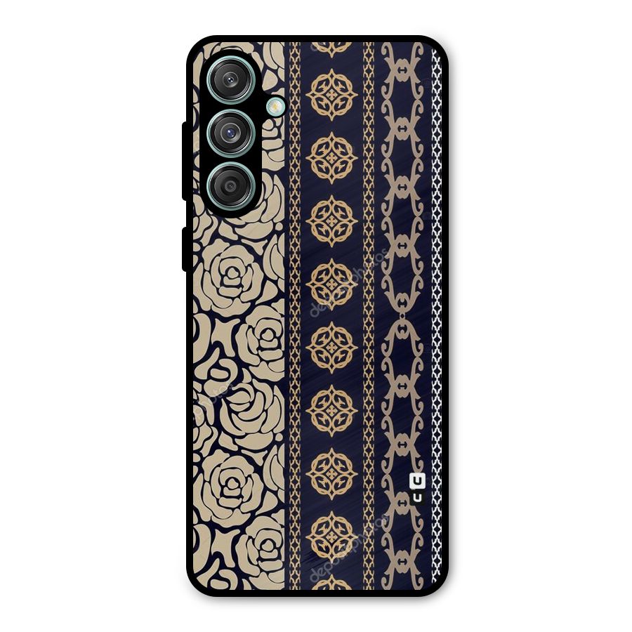 Seamless Pattern Metal Back Case for Galaxy M55 5G