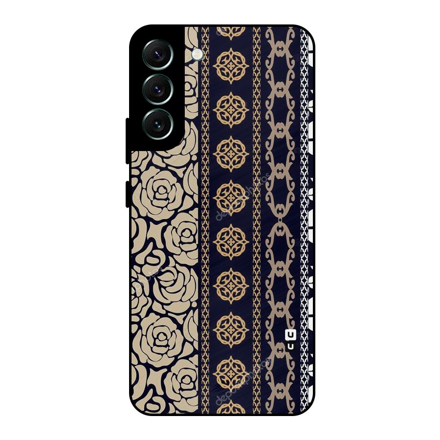 Seamless Pattern Metal Back Case for Galaxy S22 Plus 5G