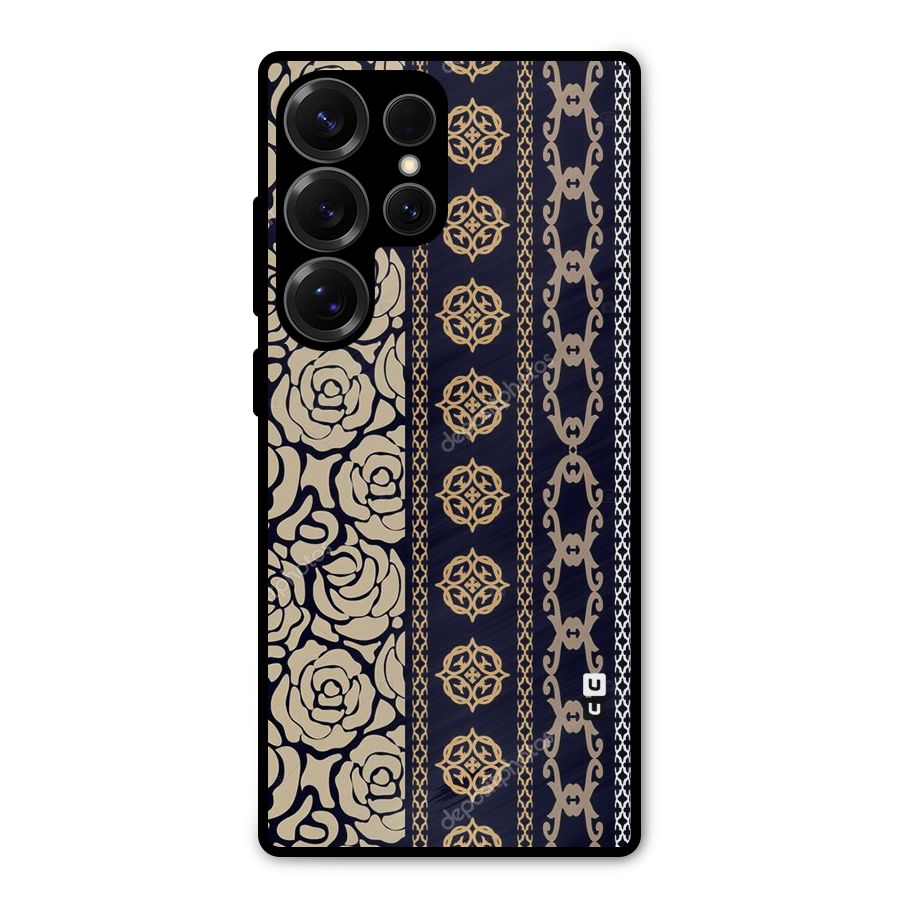 Seamless Pattern Metal Back Case for Galaxy S25 Ultra