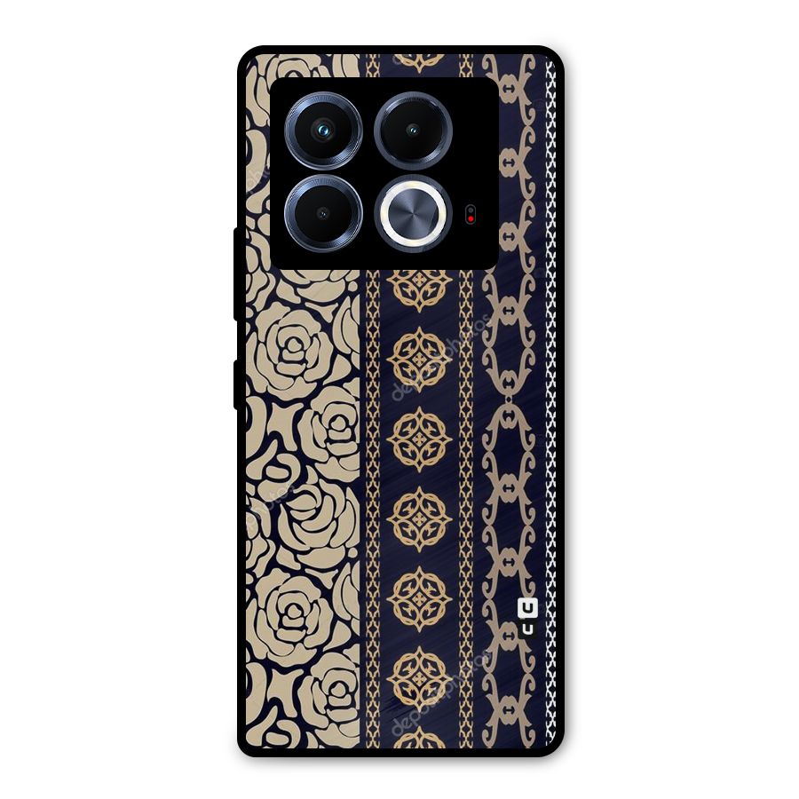 Seamless Pattern Metal Back Case for Infinix Note 40 5G