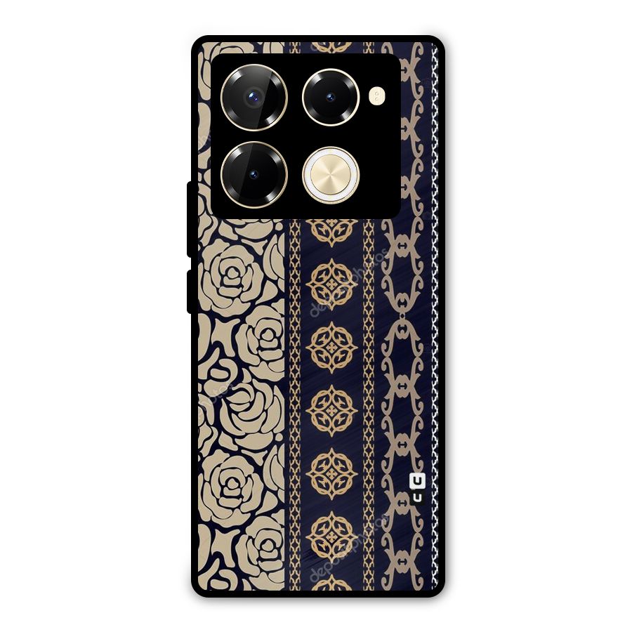 Seamless Pattern Metal Back Case for Infinix Note 40 Pro Plus