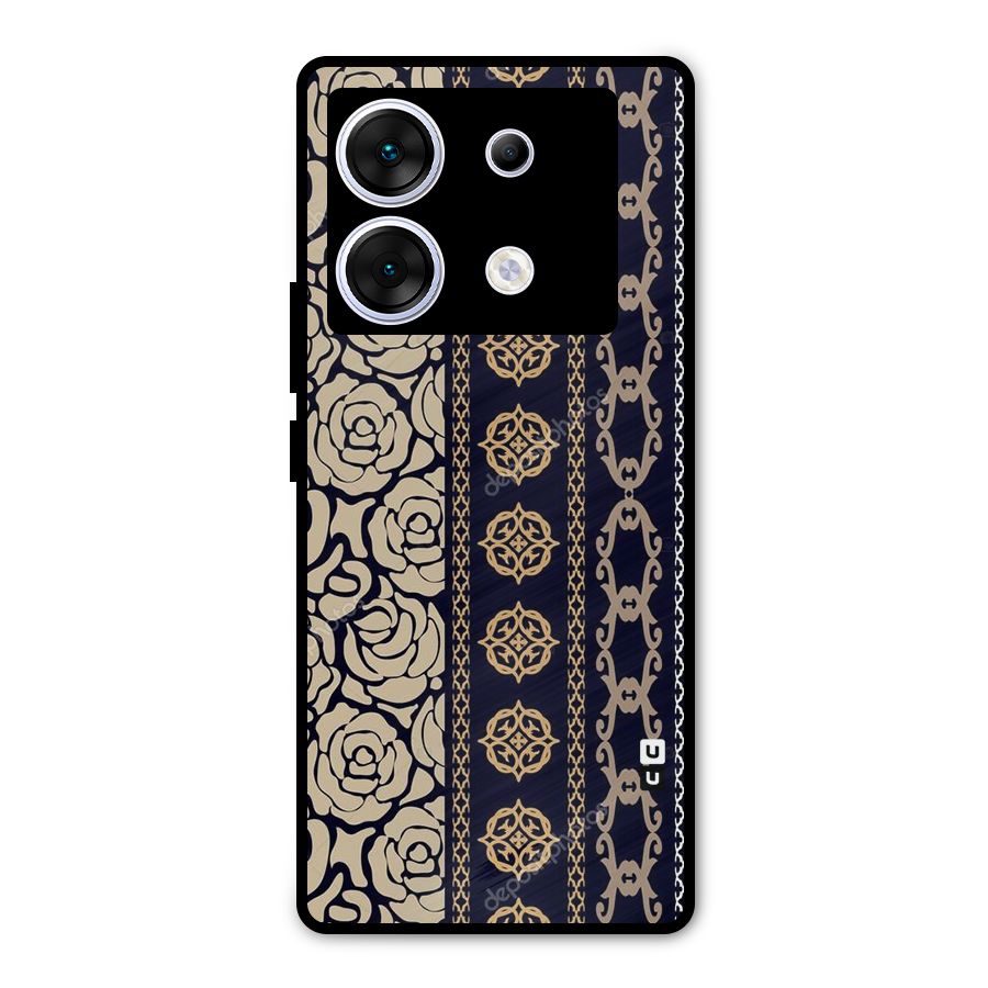 Seamless Pattern Metal Back Case for Infinix Zero 30 5G