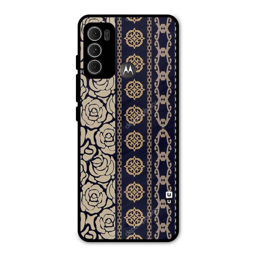 Seamless Pattern Metal Back Case for Moto G60